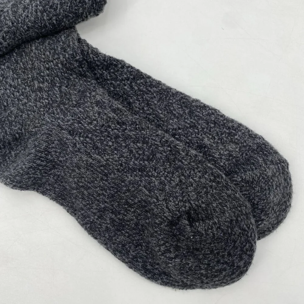 MUK LUKS WOMENS SIZE 6-11 KNEE HIGH SOCKS 1 PAIR GRAY NWT BOOT SOCKS